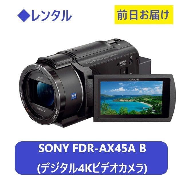 ◆レンタル◆専用商品◆11/7到着-11/9当日便ご返却発送◆SONY FDR-AX45A [デジタル4Kビデオカメラ]